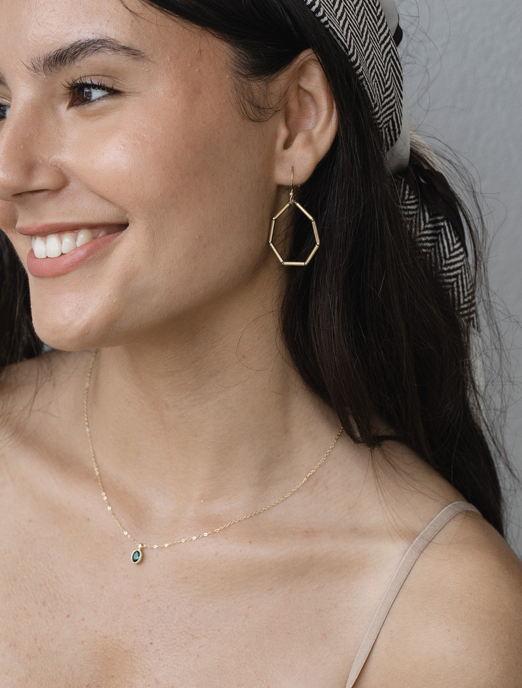 שרשרת זהב חלום אמרלד ירוק