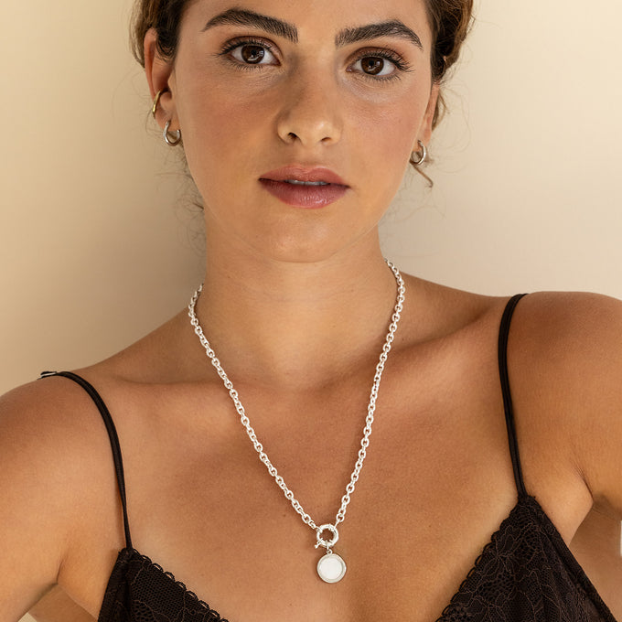 שרשרת כסף ספארק – תכשיט בעבודת יד