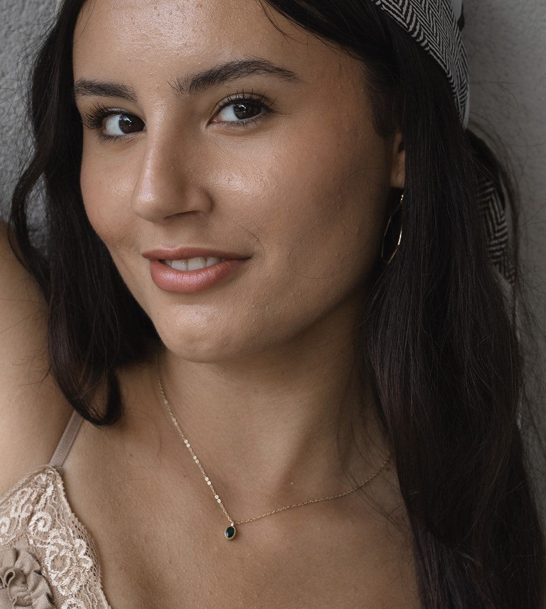 שרשרת זהב חלום אמרלד ירוק