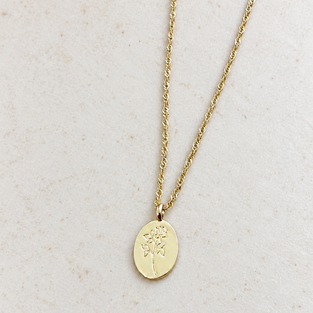 שרשרת זהב רוז וינטג