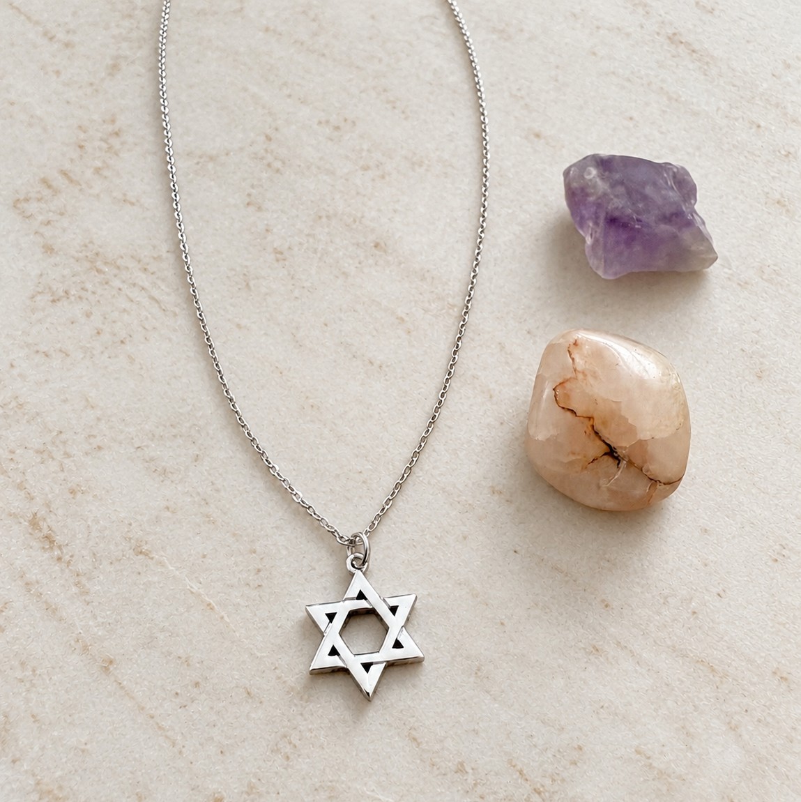 שרשרת כסף מגן דוד