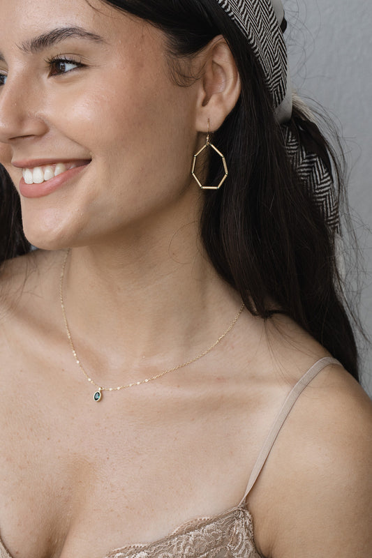 עגילי זהב זוויות חצופות