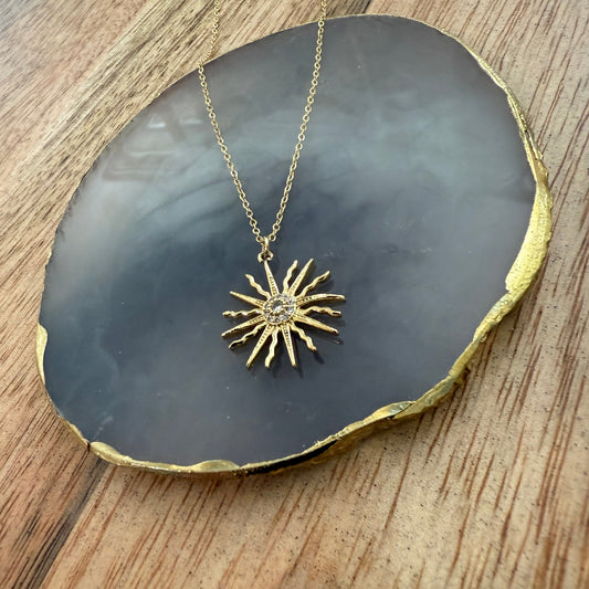 שרשרת זהב נשיקת שמש